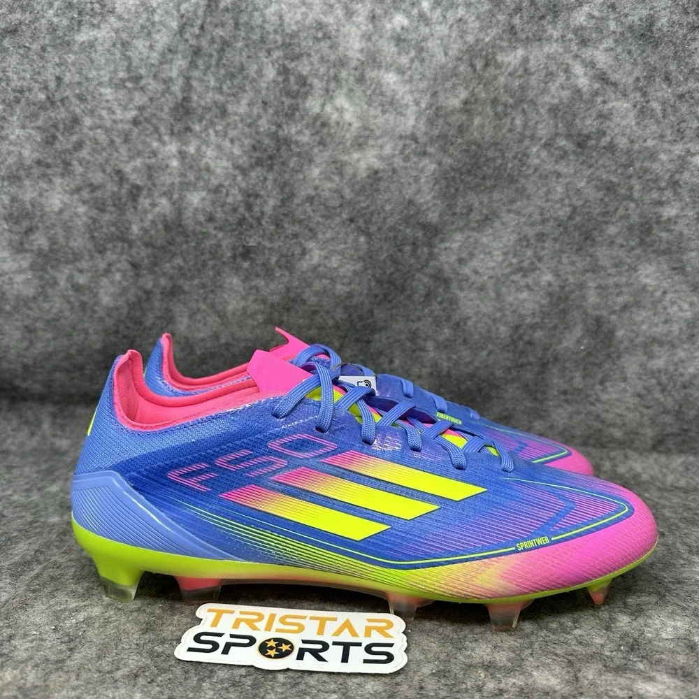 Adidas F50 Pro FG Soccer Cleats Mens Size 9 Blue Pink Celestial Victory IE1285